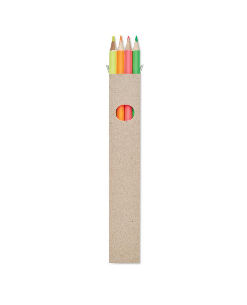 BOWY 4 lápices de colores en caja