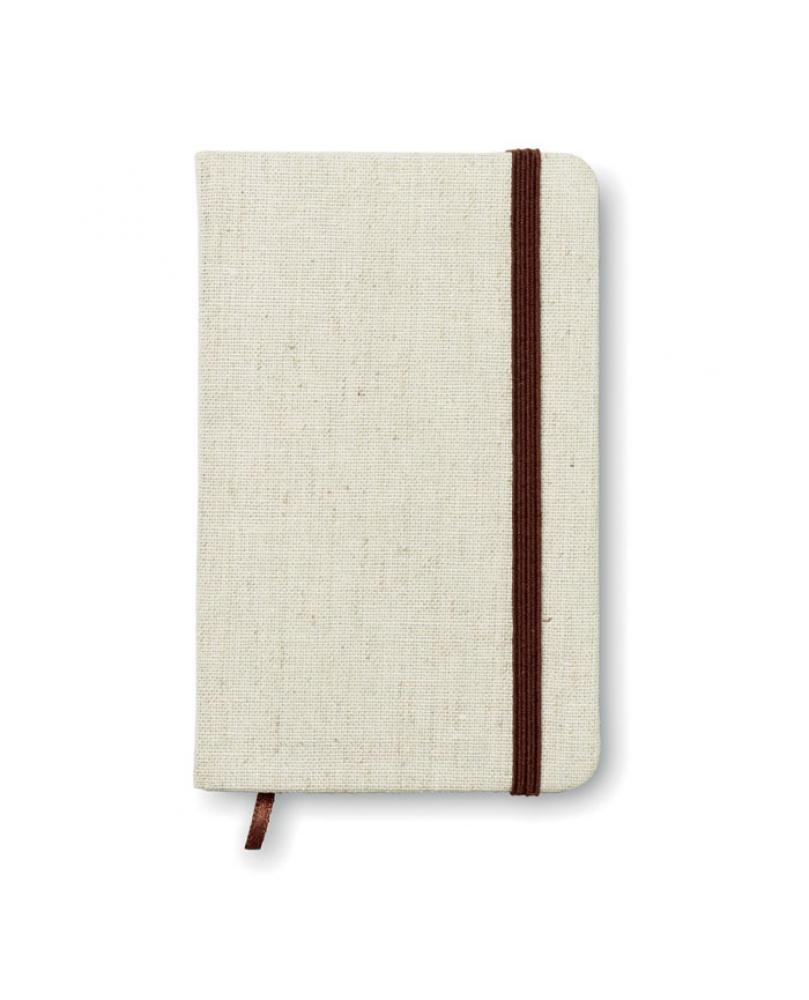 Cuaderno A6 con tapa de canvas