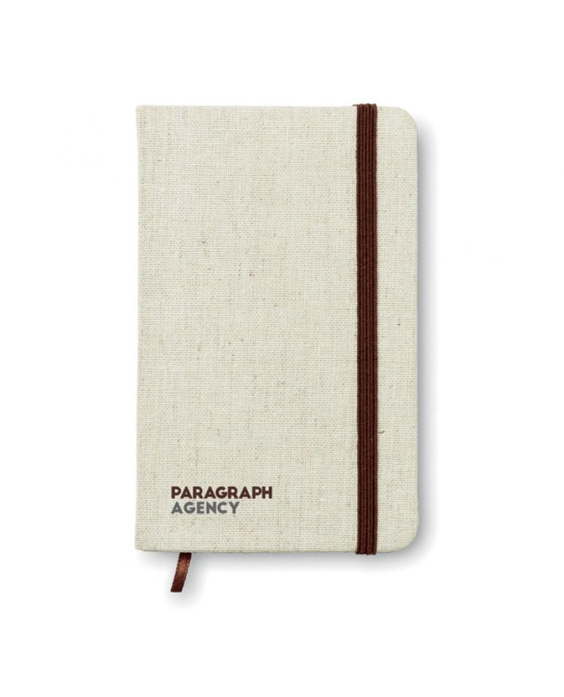 Cuaderno A6 con tapa de canvas