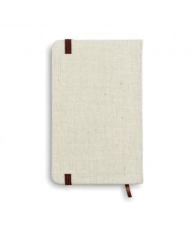Cuaderno A6 con tapa de canvas
