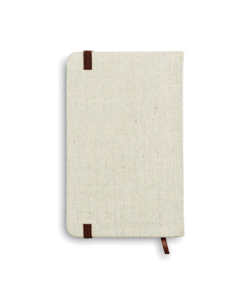 Cuaderno A6 con tapa de canvas