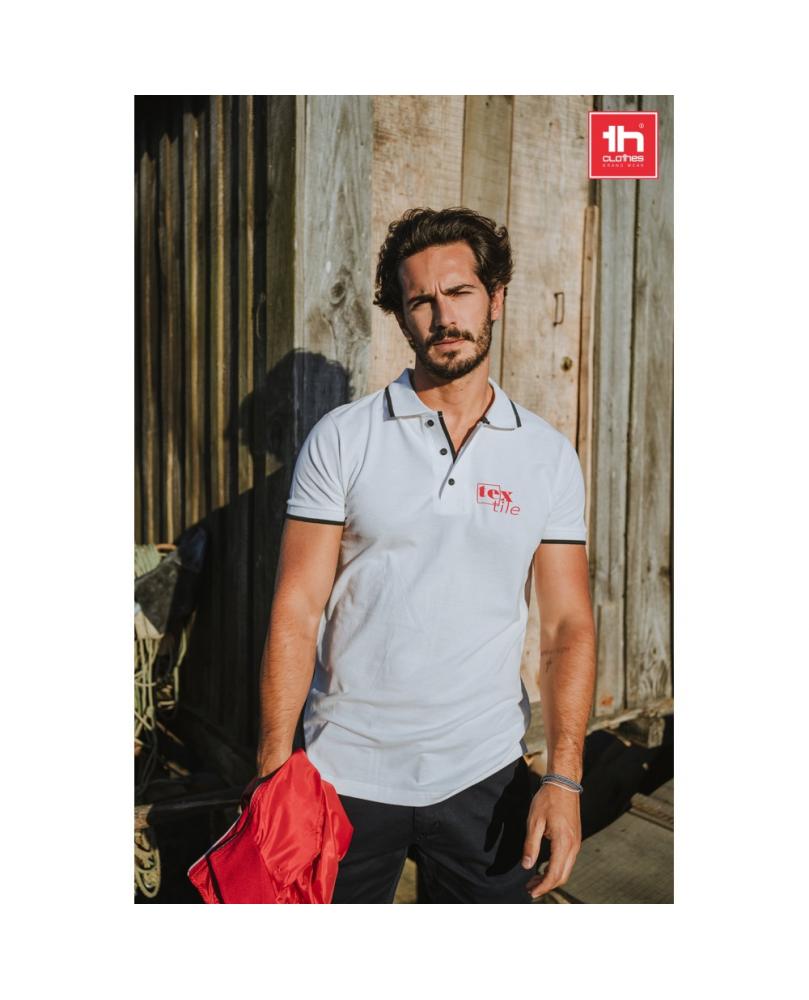 THC ROME WH. Polo "slim fit" para hombre