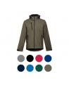 THC ZAGREB. Chaqueta softshell para hombre, con capucha removible