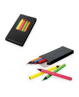 MEMLING. Caja con 6 lápices de color