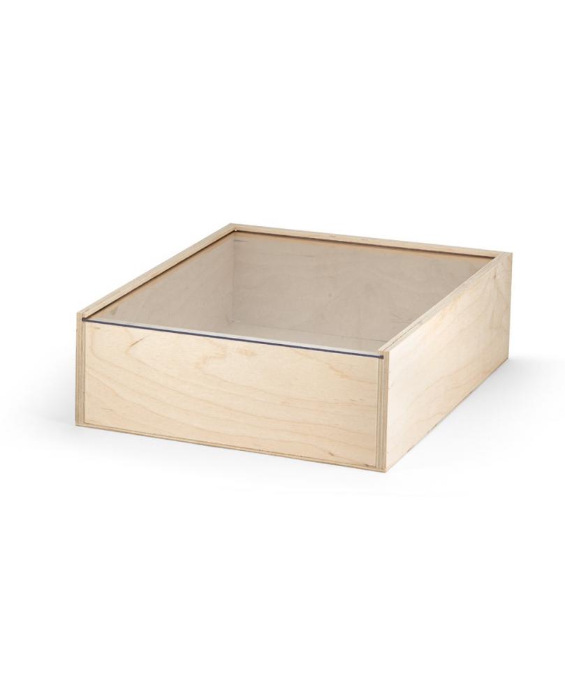 BOXIE CLEAR L. Caja de madera L