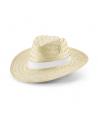 EDWARD RIB. Sombrero de paja natural