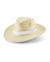 EDWARD RIB. Sombrero de paja natural